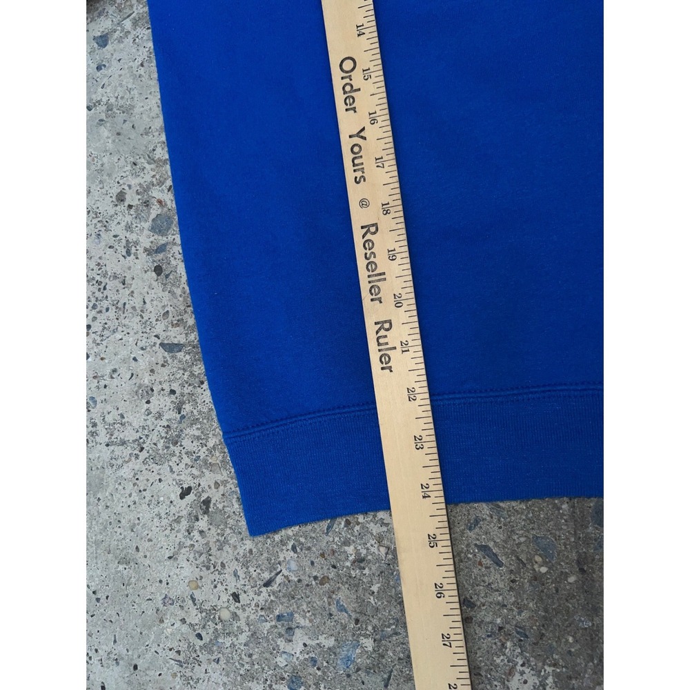 Jerzees Super Sweats Alpha Phi Delta NY Giants Crewneck Sweatshirt Blue Mens S - Picture 8 of 9